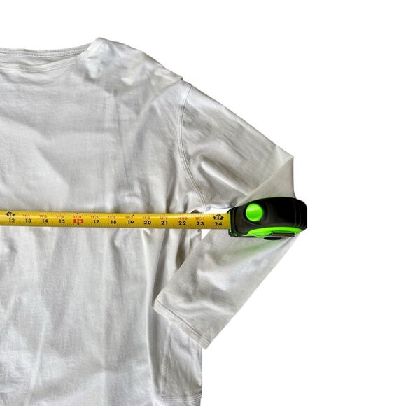 Lululemon Back In Action Long Sleeve Top Womens 10 White Loose Fit Shirt - Picture 8 of 11